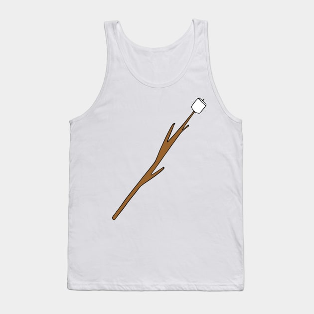 Marshmallow Roasting Stick Tank Top by murialbezanson